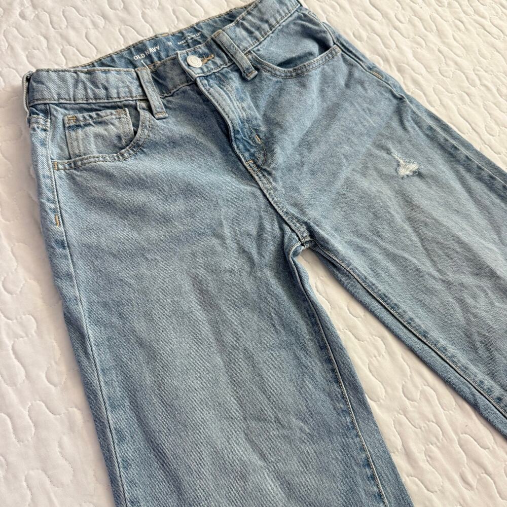 OLD NAVY GIRLS / TEENS SIZE 12 HIGH RISE BAGGY WIDE LEG JEANS BACK TO SCHOOL BTS